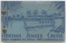 1949 Fort Lauderdale ABEONA JUNGLE CRUISE Sightseeng Booklet Real Photos Homes picture