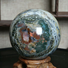 A9563-77mm-608gAmazing natural Ocean Jasper Orbicular Sphere Reiki Crystal Ball picture