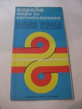 VTG 1978 SPAIN MAP - ESPANA MAPA DE COMUNICACIONES picture