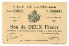 France, Notgeld - 1914-1916, 2 Francs - Foreign Paper Money - Paper Money - Fore picture