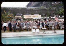 1960s Slide Shriners Convention People Welcome Nobles Hotel Pool Hawaii #1955 picture