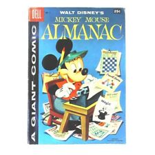 Dell Giant Comics: Mickey Mouse Almanac #1 in F minus condition. Dell comics [u; picture