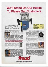 1990 Freud Power Tools "We'll Stand On Our Heads..." Vintage Print Advertisement picture