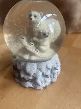 vintage glass Polar Bear snow globe picture