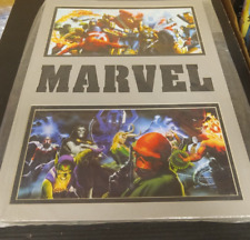 Vintage 1999 Marvel Avengers Heroes & Villains Laser-Mat art picture