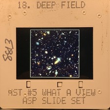 Hubble Deep Field Space Galaxy Stars Original 35mm Color Film Slide Astronomy picture