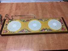 Vintage Warm-O-Tray Food Warming Tray 60's 70's Fruits Design Hot 3 Plate  picture