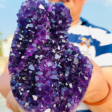 1025g Huge Natural amethyst Cluster purple Quartz Crystal Rare mineral Specimen picture