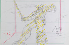 Mobile Suit Gundam 0083 Stardust Memory Anime Production Pencil Douga Cel picture