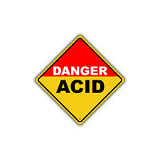 Danger Acid Hazardous OSHA Novelty Caution Notice Aluminum Metal Sign 12x12 picture