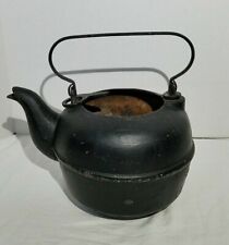 Kettle Large Cast Iron For Wood Burning Stove Vintage Farm House  Bottom Cracked picture