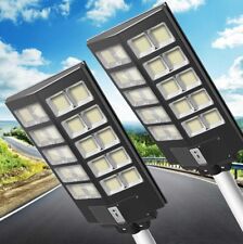 2PACK 2000W Commercial Solar Street Light LED Bright Outdoor Dusk to Dawn Lamp picture