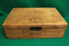 Antique Wooden Custom Cigar Box, Boite Nature, Lockwork Corners picture
