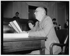 Washington DC 1930s Soil Erosion Senate Committee Hearing Man Testifying picture