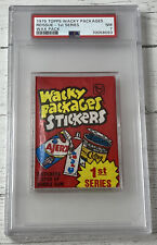 1979 VINTAGE WACKY PACKAGES SERIES 1 UNOPENED RED PACK PSA 7 POP 5 & 1 Higher picture
