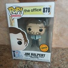 Limited Edition CHASE Funko POP The Office 870 Jim Halpert Book Face & Protector picture