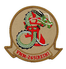 VMM-265 Dragons (REIN) Tan Patch- Plastic Backing - picture