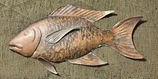 Connecticut Coppersmiths Copper Fish Wall Sculpture ~ Signed & Dated R Bunting picture