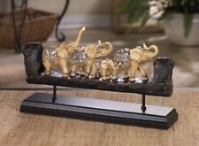 IVORY COLOR CARVED ASIAN AFRICAN ELEPHANT TUSK SAFARI JUNGLE STATUE SCULPTURE picture