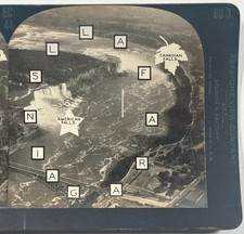 Niagara Falls, USA & Canadian Falls – Eye Comfort Depth-Perception Stereoview picture