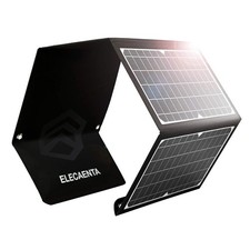ELECAENTA 30W Solar Panel with 3 USB Ports, PD18W/QC3.0 Fast Charging, Backflow picture