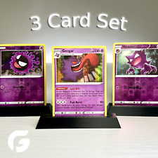 Gengar, Haunter, Gastly ALL HOLOS 3 Pokemon TCG Card Set - Near Mint picture