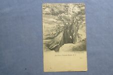1908 F.L. Yagear b/w Printed POSTCARD ~  ICE CAVE at Panama Rocks New York picture
