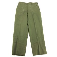 Army OG 108 Wool Trousers Vintage 1951 Winter Military Olive Green Pants DEFECT picture