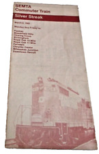 MARCH 1982 SEMTA SILVER STREAK DETROIT PONTIAC MICHIGAN PUBLIC TIMETABLE picture