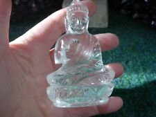 Thai buddha carving clear quartz free standing U.K. eBay seller since 2003 picture