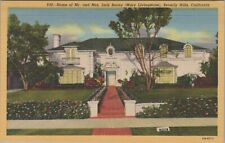 Jack Benny Mary Livingstone Beverly Hills Residence home California linen D910 picture