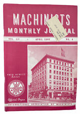 International Association of Machinists Monthly Journal Magazine April 1940 picture