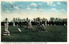 Chattanooga Tennessee Chickamauga Battlefield Vintage Postcard picture