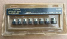 Craftsman Metric Socket Set w/ Plastic Collars 3/8” Drive USA Made 8pc 34335 picture