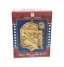 American Greetings US Navy 2006 Christmas Ornament Military Proud To Serve picture