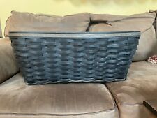 Longaberger Black Laundry Basket with Protector picture