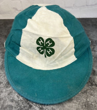 Vintage 1950s 4H 4-H Club Baseball Style Hat Cap picture