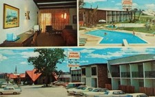 LA, New Orleans, Louisiana, Howard Johnson Motor Lodge, Swimming Pool, 60s Cars picture