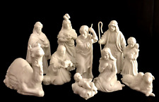 AVON NATIVITY 10 pc HOLY FAMILY, 3 WISE MEN, SHEPHERDS, ANIMALS - BOXES, INSERTS picture