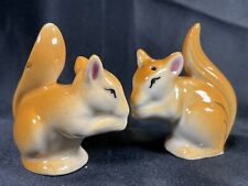 Vintage (Occupied Japan) Small Squirrel Salt and Pepper Shakers picture