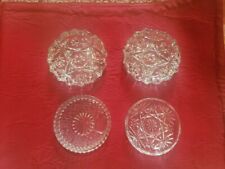 Set Of 4 Vintage Glass Coasters picture