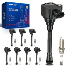 8Pk UF813 Ignition Coil & Spark Plug Set for Nissan TITAN NV2500 NV3500 5.6L picture