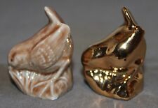 Wade Tom Smith Party Crackers Birdlife Series Wren & Matching Gold Tone picture