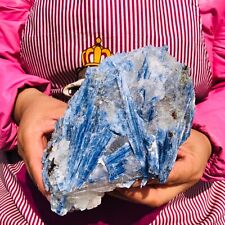 4.2LB Rare Natural beautiful Blue KYANITE With Quartz Crystal Specimen Rough picture