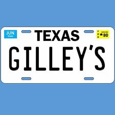 Gilley's night club and bar 1980 Texas License plate picture
