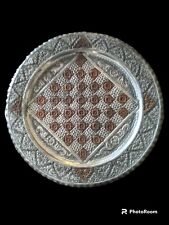VTG Handcrafted Artisan Round Hammered Copper Silver Chess Tray Middle East Art picture