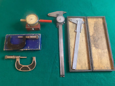 vintage measuring tools, micrometers, calipers etc lot of 5 picture