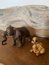 Set of 2 Josef Originals Baby Elephant & Ostrich Figurine Porcelain Japan picture