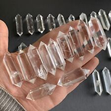 10pcs Natural clear quartz obelisk crystal double wand point healing 40-60mm picture