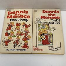 Vintage 1973 Dennis the Menace Lot Of  2 Paperbacks The Kid Next Door Busy Body picture